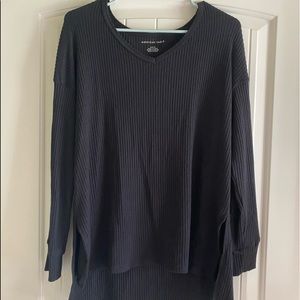 American Eagle Ribbed Long Sleeve Tee, Size Small
